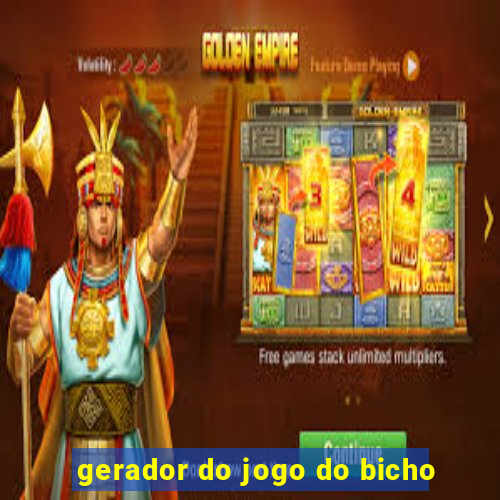 gerador do jogo do bicho